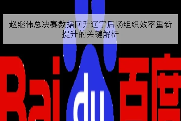 赵继伟总决赛数据回升辽宁后场组织效率重新提升的关键解析